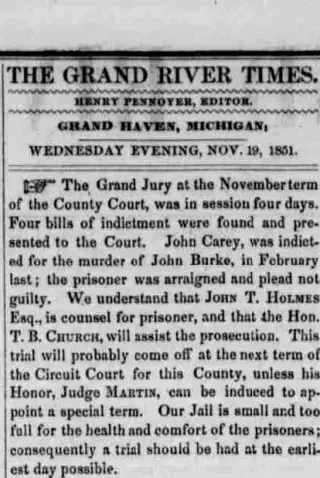 other Newspaper clipping from Nov 19, 1851 5760485