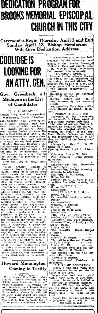 other Newspaper clipping from Mar 29, 1924 5760601