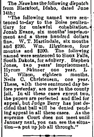 Crime Newspaper clipping from Jun 15, 1890 5760612