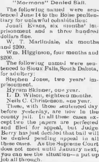 Crime Newspaper clipping from Jun 21, 1890 5760643