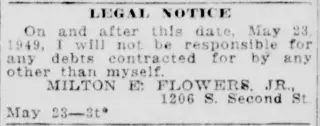 other Newspaper clipping from May 24, 1949 5760651
