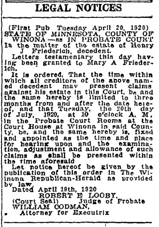 other Newspaper clipping from Apr 27, 1920 5760716