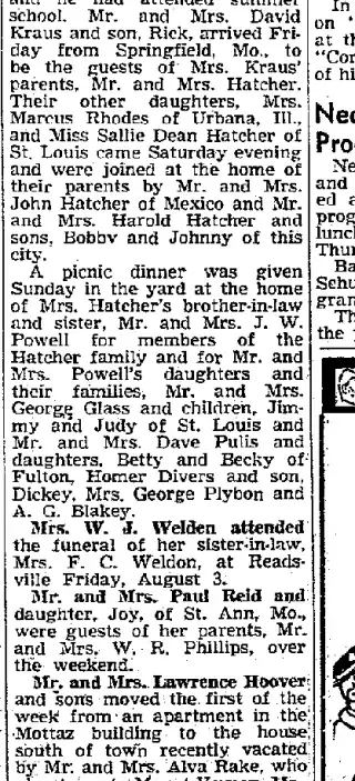 other Newspaper clipping from Aug 11, 1951 5761142