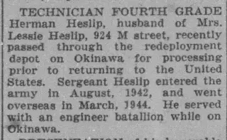 other Newspaper clipping from Dec 11, 1945 5761411