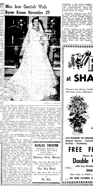 other Newspaper clipping from Dec 8, 1953 5761542