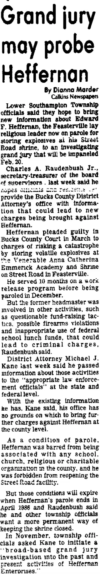 other Newspaper clipping from Jan 17, 1985 5762003