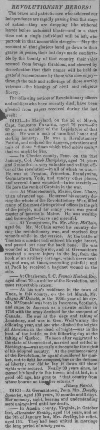 other Newspaper clipping from Mar 31, 1826 5762045