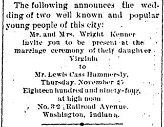 Marriage Newspaper clipping from Nov 10, 1894 5762691