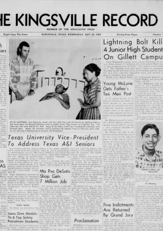 other Newspaper clipping from May 25, 1955 5763307