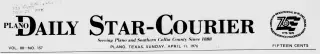 other Newspaper clipping from Apr 11, 1976 5763684