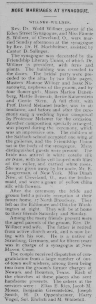 Marriage Newspaper clipping from Mar 31, 1893 5763866