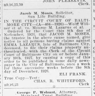other Newspaper clipping from Nov 16, 1926 5763908