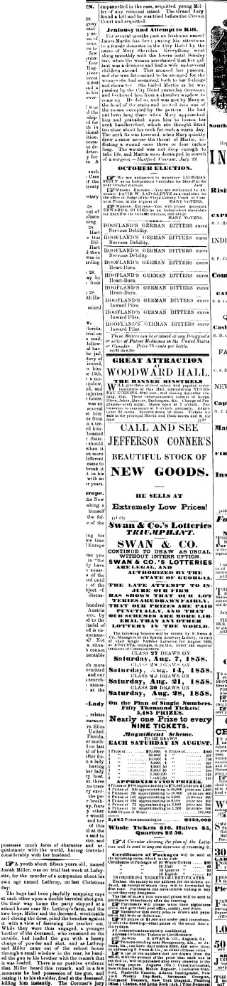 Crime Newspaper clipping from Jul 29, 1858 5764034