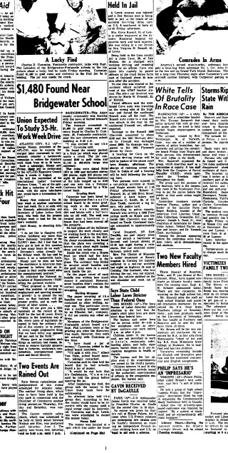 General news Newspaper clipping from May 26, 1962 5764180