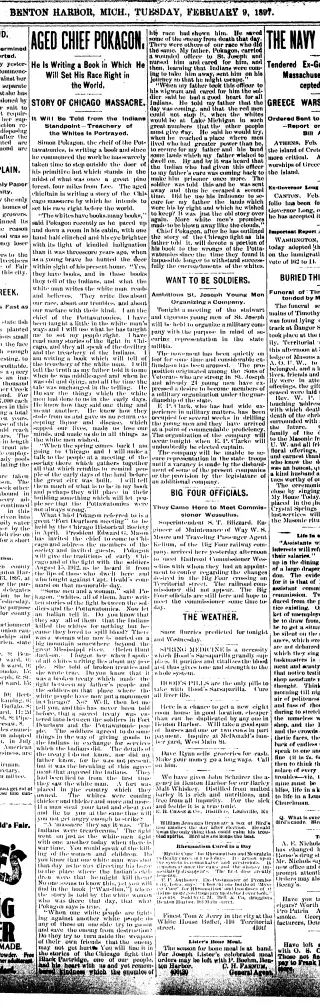 other Newspaper clipping from Feb 9, 1897 5765165