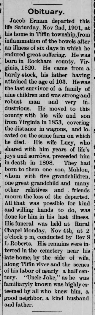 other Newspaper clipping from Nov 7, 1901 5765441