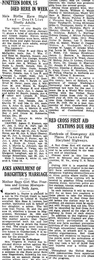 Birth Newspaper clipping from Jan 12, 1936 5765604
