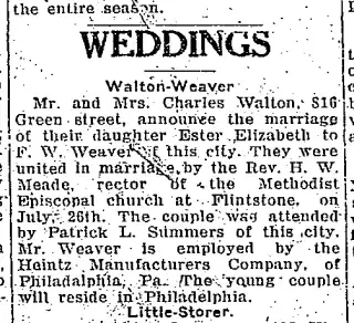 Marriage Newspaper clipping from Sep 2, 1924 5765619