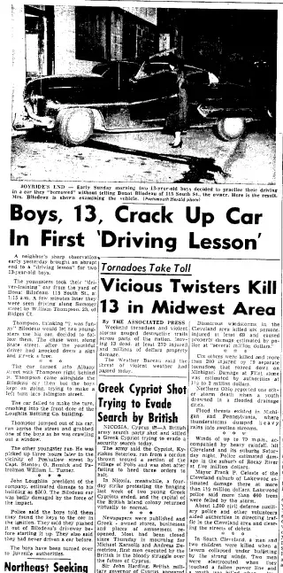 other Newspaper clipping from May 14, 1956 5765631