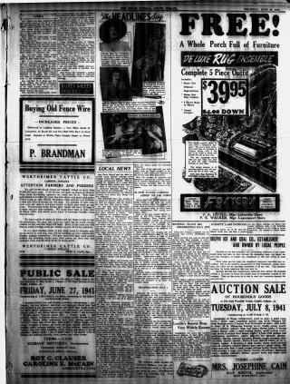 other Newspaper clipping from Jun 26, 1941 5765726