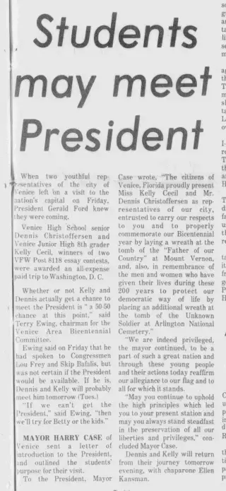 other Newspaper clipping from Feb 23, 1976 5765838