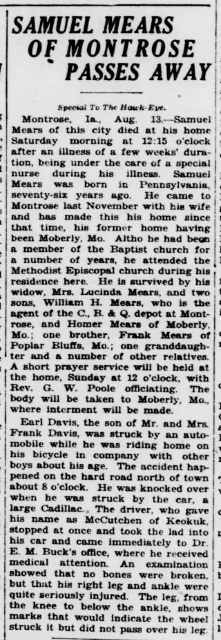 other Newspaper clipping from Aug 14, 1927 5766193