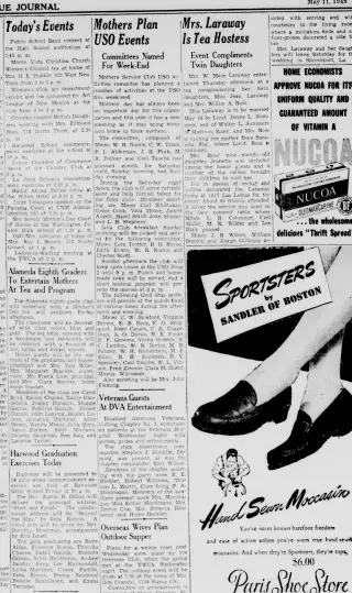 other Newspaper clipping from May 11, 1945 5766208