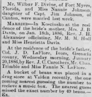 other Newspaper clipping from Jan 27, 1886 5766659