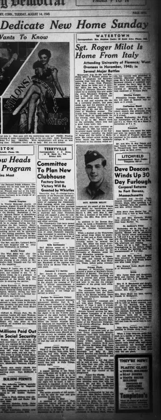 other Newspaper clipping from Aug 14, 1945 5766724