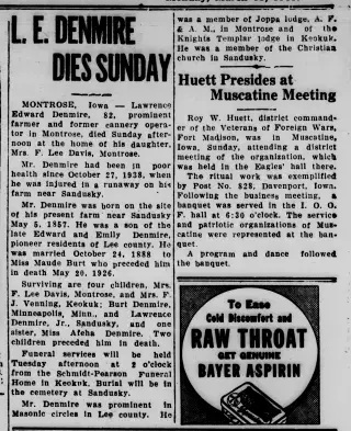 other Newspaper clipping from Mar 13, 1939 5766835