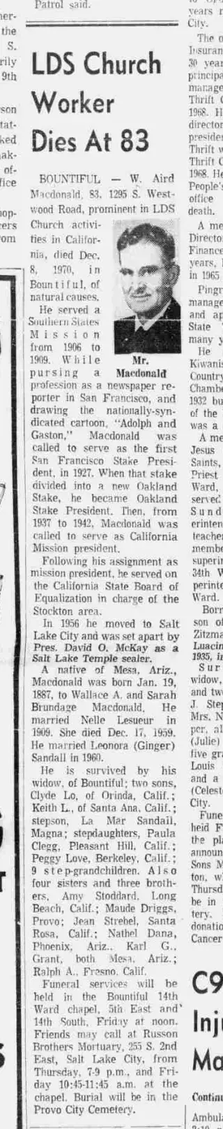 other Newspaper clipping from Dec 9, 1970 5766990