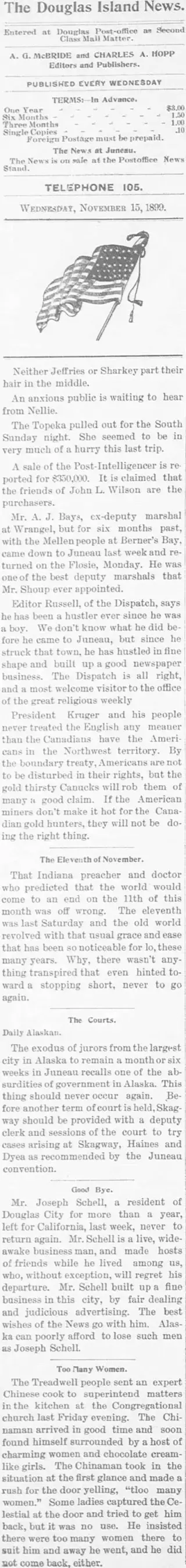other Newspaper clipping from Nov 15, 1899 5767052
