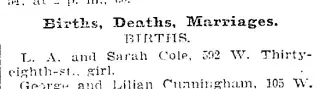 Birth Newspaper clipping from May 21, 1897 5767215