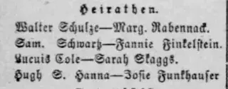 Marriage Newspaper clipping from Mar 4, 1893 5767240
