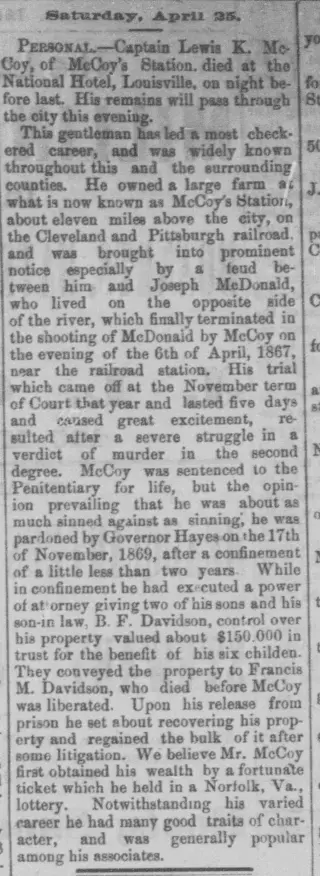 other Newspaper clipping from May 1, 1874 5767389
