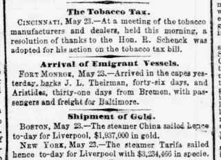 other Newspaper clipping from May 24, 1866 5767700