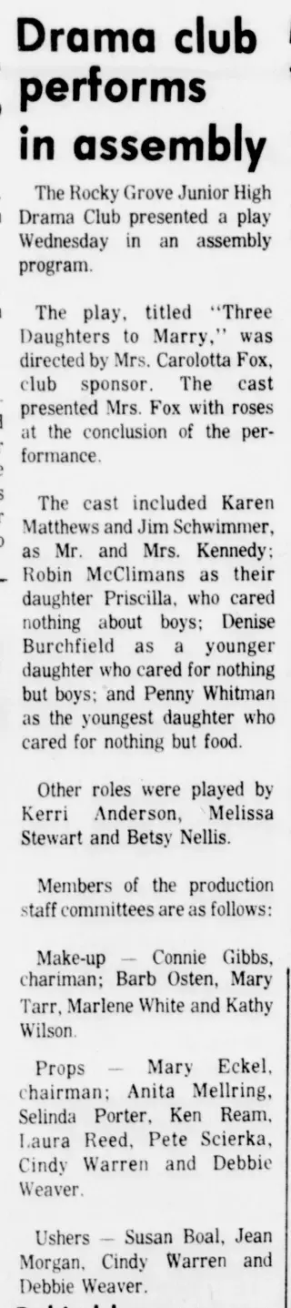 other Newspaper clipping from Mar 30, 1973 5768127