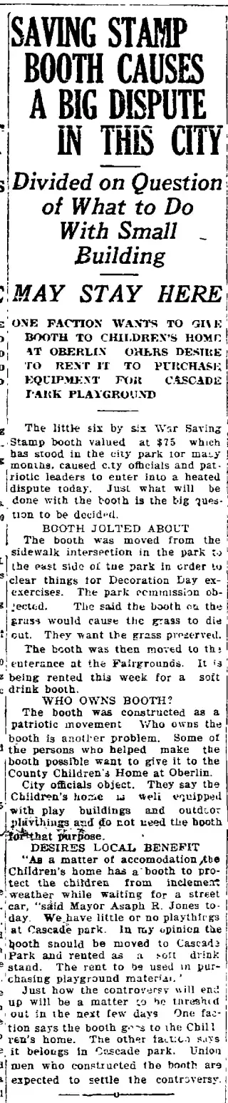 other Newspaper clipping from Jun 26, 1919 5768401