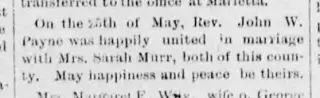Marriage Newspaper clipping from Jun 12, 1891 5769067