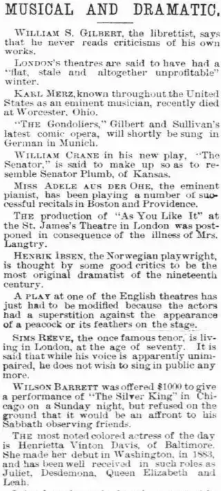 other Newspaper clipping from Feb 28, 1890 5769440