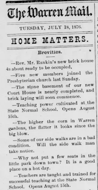 other Newspaper clipping from Jul 18, 1876 5769452