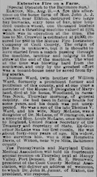 other Newspaper clipping from Aug 22, 1891 5769623