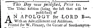 other Newspaper clipping from Jan 19, 1768 5769760