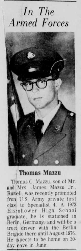 Military Newspaper clipping from May 15, 1975 5770097