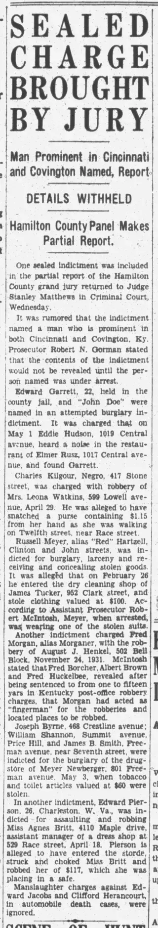 other Newspaper clipping from May 11, 1932 5770513