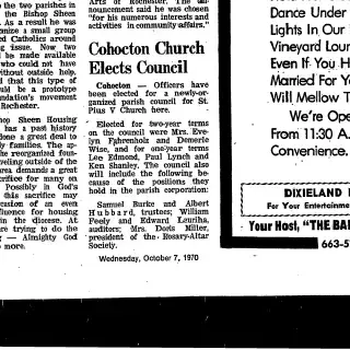 other Newspaper clipping from Oct 7, 1970 5770535
