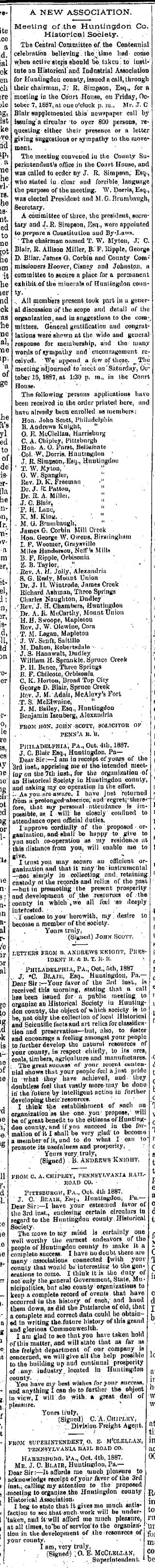 other Newspaper clipping from Oct 13, 1887 5770573