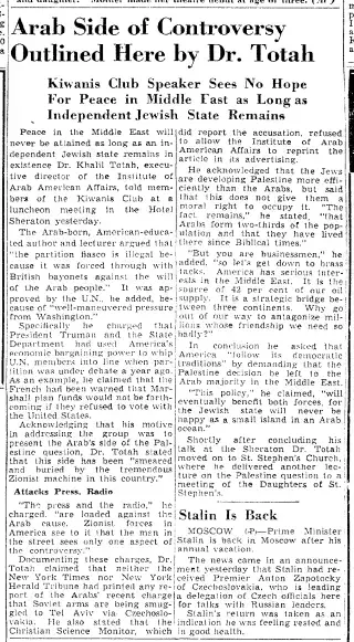 Political Newspaper clipping from Dec 9, 1948 5770733