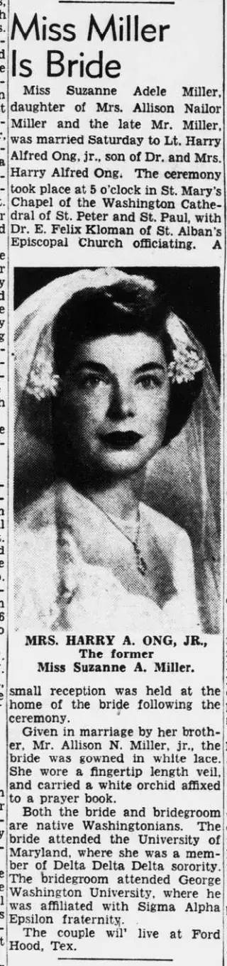 Marriage Newspaper clipping from Oct 29, 1951 5770748