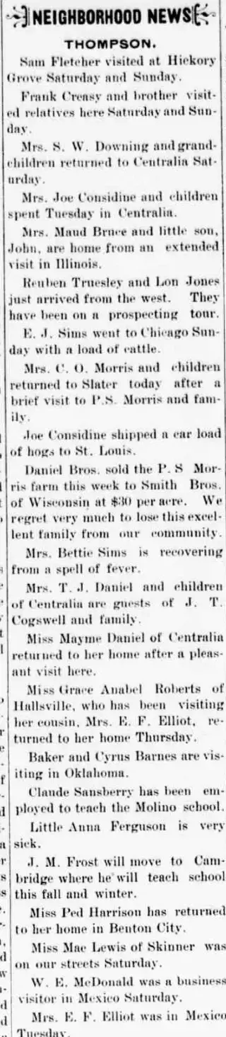 General news Newspaper clipping from Aug 14, 1902 5770794